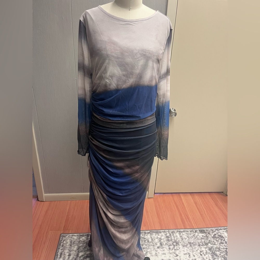 SHEIN Long Sleeve Maxi Dress